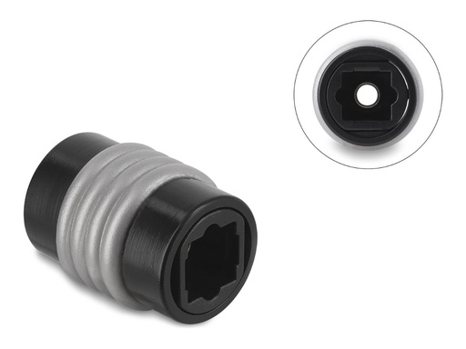 [84697] Delock Digital-Audio-Koppler (optisch) - TOSLINK weiblich zu TOSLINK weiblich