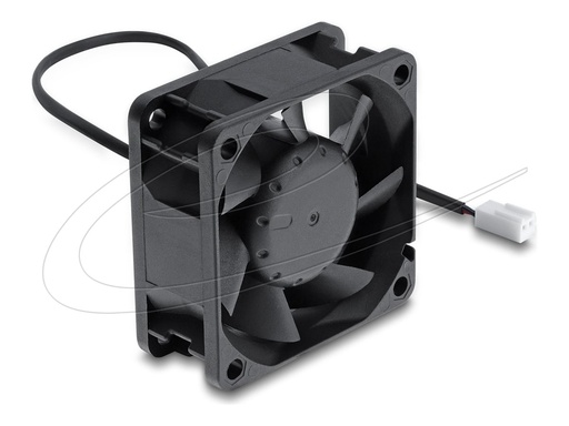 [67445] Delock Axiallüfter DC 60 x 60 25 mm mit Lüfteranschluss schwarz - Gehäuse-Lüfter