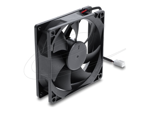 [67447] Delock Axiallüfter DC 92 x 92 25 mm mit Lüfteranschluss schwarz - Gehäuse-Lüfter