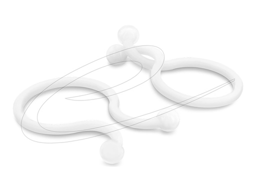 [22065] Delock Kabel - Organizer - durchsichtig (Packung mit 100)