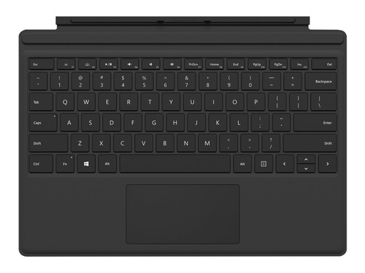 [FMN-00011] Microsoft Surface Pro Type Cover (M1725) - Tastatur - mit Trackpad, Beschleunigungsmesser - Portugiesisch - Schwarz - kommerziell - für Surface Pro (Mitte 2017)