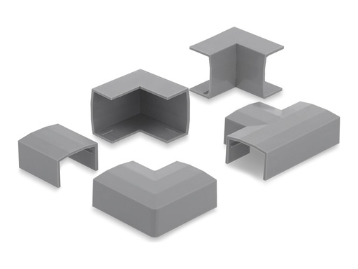 [22095] Delock Kabelkanal-Verbindungsstück - for 24 x 14 mm cable duct - Grau (Packung mit 5)