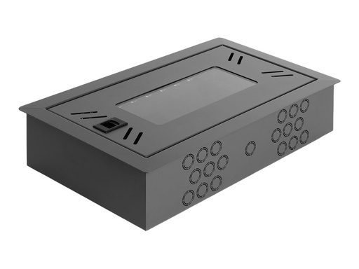 [43423] Delock Gehäuse - with removable front cover - geeignet für Wandmontage - Schwarz - 4U - 30.5 cm (12")