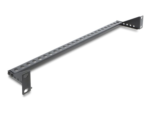 [91068] Delock Kabelführungsplatte für Schaltschrank - depth adjustable 40 - 90 mm - Schwarz - 1U - 48.3 cm (19")