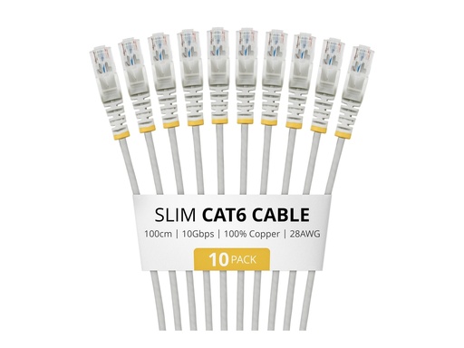 [N6PAT100CMGRS10PK] StarTech.com Startech - Patch-Kabel - RJ-45 (M) zu RJ-45 (M)