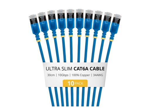 [6ASTP34BLS30CM10PK] StarTech.com Startech - Patch-Kabel - RJ-45 (M) zu RJ-45 (M)