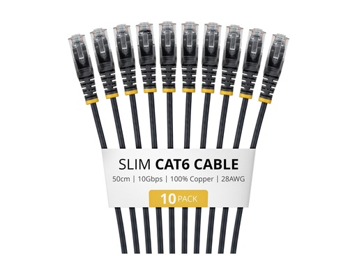 [N6PAT50CMBKS10PK] StarTech.com Startech - Patch-Kabel - RJ-45 (M) zu RJ-45 (M)