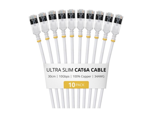 [6ASTP34WHS30CM10PK] StarTech.com Startech - Patch-Kabel - RJ-45 (M) zu RJ-45 (M)