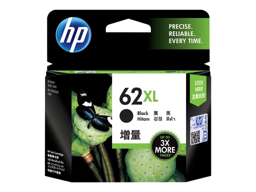 [D14SKAE#LS1] HP 62XL - 7.5 ml - Hohe Ergiebigkeit - Schwarz