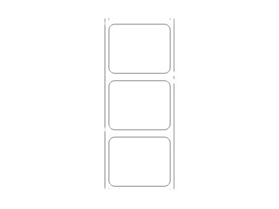 [3009284] Zebra Z-Ultimate 3000T - Polyester - glänzend - permanenter Acrylklebstoff - beschichtet - 5,8 mil - weiß - 25 x 20 mm 3540 Etikett(en) (1 Rolle(n)