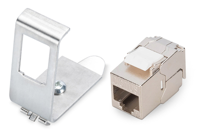 [DN-25184] DIGITUS Hutschienenadapter mit 1x DN-93615-S Keystone Modul