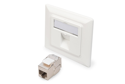 [DN-93811-1] DIGITUS Frontplatte 50x50 Zentralplatte mit 1x DN-93615-S Keystone Modul