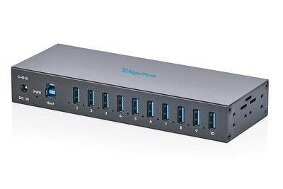 [DA-70262] DIGITUS USB 3.2 Gen 1 Industrial Hub, 10-Port