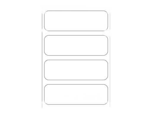 [86359] Zebra Z-Ultimate 3000T - Polyester - permanenter Klebstoff - beschichtet - weiß - 45.2 x 14.3 mm 4730 Etikett(en) (1 Rolle(n)