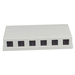[S216343] Synergy 21 Keystone Modulträger Patchpanel für 6x TP-Modul Aufputz weiss ABS