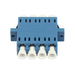 [S215689] Synergy 21 LWL-Kupplung LC-Buchse/LC-Buchse 9/125u Singlemode OS2 blau Quad PVC mit - Single- bzw. Monomode-Faser