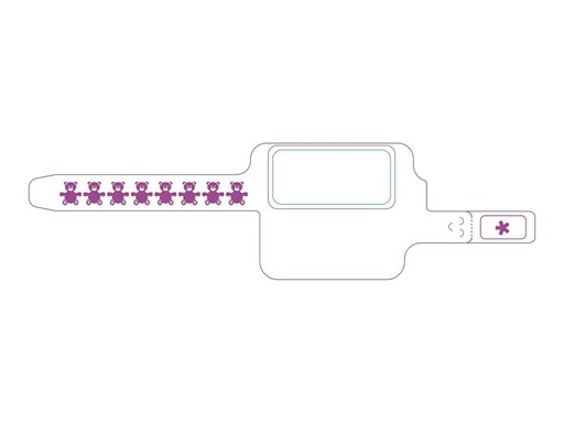 [FID-BABY-L3-1-200T] Zebra Z-Band Fusion - Polypropylen (PP) - Klebstoff - weiß - 41.4 x 19.05 mm 1000 Stck. (5 Rolle(n)