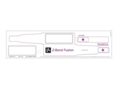 [FIDADULTL31200TRED] Zebra Z-Band Fusion - Polypropylen (PP) - Klebstoff - Rot - 70 x 22 mm 1000 Stck. (5 Rolle(n)