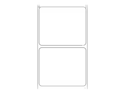 [3012396-T] Zebra Z-Ultimate 3000T - Polyester, Kunststoff - glänzend - permanenter Acrylklebstoff - beschichtet - weiß - 55 x 45 mm 3888 Etikett(en) (1 Rolle(n)