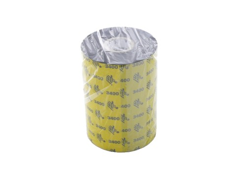 [03400BK11045] Zebra 3400 Wax/Resin - 6er-Pack - Schwarz - 110