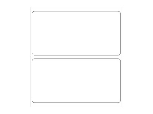 [3007266-T] Zebra Z-Perform 1000D - Papier - seidig - permanenter Acrylklebstoff - unbeschichtet - 6,2 mil - weiß - 100 x 50 mm 1410 Etikett(en) (1 Rolle(n)