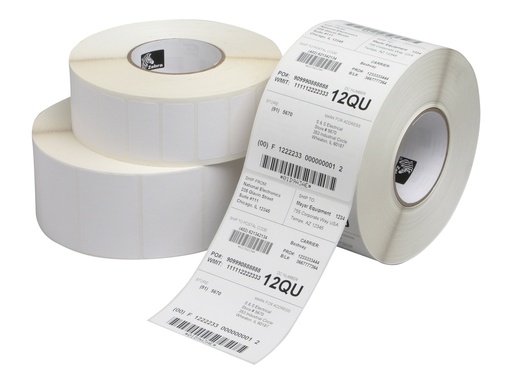 [880834-139U] Zebra Z-Perform 1000T - Papier - matt - permanenter Klebstoff - unbeschichtet - weiß - 38 x 140 mm 12480 Etikett(en) (12 Rolle(n)