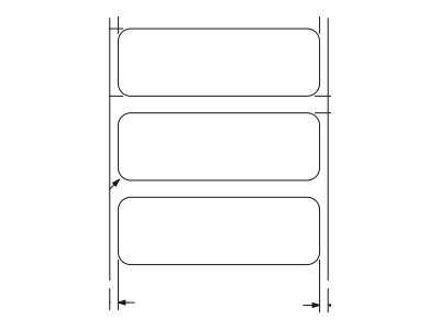 [880171-012D] Zebra Z-Perform 1000D - Papier - seidig - permanenter Acrylklebstoff - unbeschichtet - 6,2 mil - weiß - 38.1 x 12.7 mm 4650 Etikett(en) (1 Rolle(n)