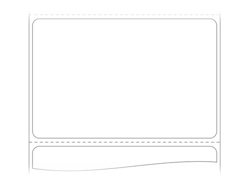 [3009179-T] Zebra Z-Perform 1000T - Papier - permanenter Klebstoff - 85 x 55 mm 1370 Etikett(en) (1 Rolle(n)