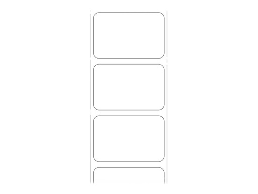 [3007004-T] Zebra Z-Perform 1000D - Papier - seidig - permanenter Acrylklebstoff - unbeschichtet - weiß - 39 x 25 mm 144480 Etikett(en) (24 Rolle(n)