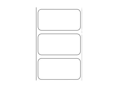 [880243-019D] Zebra Z-Ultimate 3000T - Polyester - glänzend - permanenter Acrylklebstoff - weiß - 38.1 x 19.1 mm 3300 Etikett(en) (1 Rolle(n)