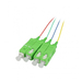 [S215599V1] Synergy 21 LWL-Pigtail-SC APC 9/125u. OS2 4-Pack farbig G657.A2 - Kabel - 1,5 m