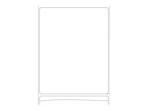 [880350-127] Zebra Z-Ultimate 3000T - Polyester - permanenter Klebstoff - beschichtet - weiß - 101.6 x 127 mm 1152 Etikett(en) (1 Rolle(n)