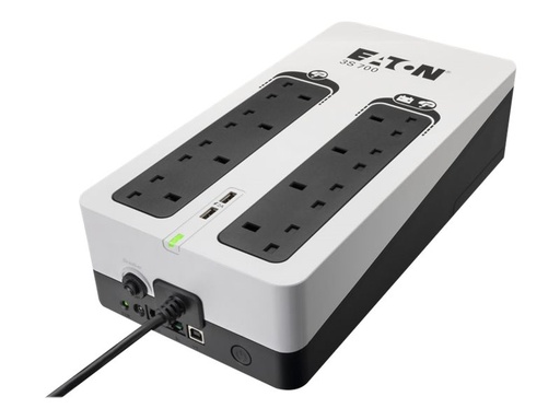 [3S700B] Eaton 3S Gen2 - USV - BS, (4) GB, (4) GB nur Überspannung, USB-Ladung (2)