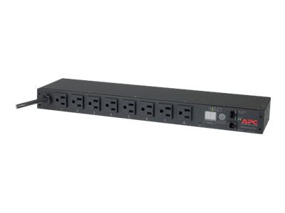 [AP7800B] APC AP7800B - Messgerät - 1U - Schwarz - 8 AC-Ausgänge - NEMA 5–15R - NEMA 5-15P