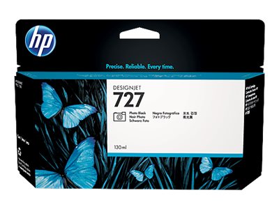 [B3P23A] HP 727 - 130 ml - Photo schwarz - original -