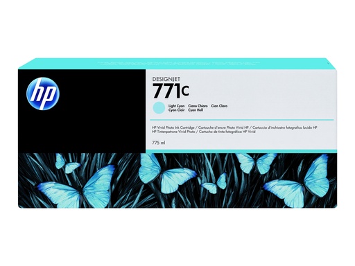 [B6Y12A] HP 771C - 775 ml - hell Cyan - original - Tintenpatrone