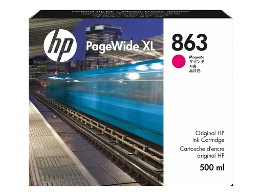 [F9K38A] HP 863 - 500 ml - Magenta - original - PageWide