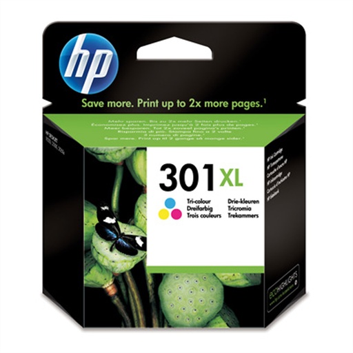 [CH564EE#UUS] HP DeskJet 301XL - Tintenpatrone Original - 3-/4-Farb-Patrone, Cyan, Magenta, Yellow - 6 ml