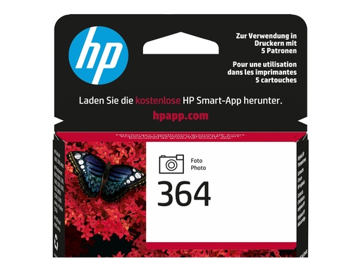 [CB317EE#BA1] HP 364 - 3 ml - Photo schwarz - original - Tintenpatrone (Foto)