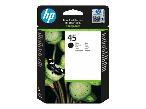 [51645AE#ABD] HP 45 Large - 42 ml - Groß - Schwarz - original