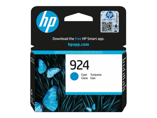 [4K0U3NE#301] HP 924 - Cyan - original - Officejet - Tintenpatrone