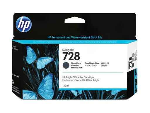 [3WX25A] HP 728 - 130 ml - mattschwarz - original - DesignJet