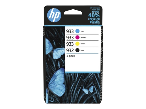 [6ZC71AE] HP 932/933 Combo Pack - 4er-Pack - Schwarz, Gelb