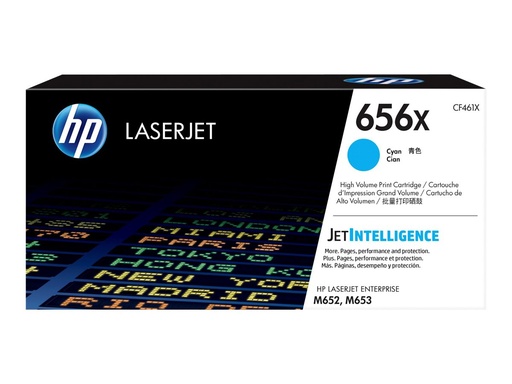 [CF461X] HP 656X - Hohe Ergiebigkeit - Cyan - original - LaserJet - Tonerpatrone (CF461X)