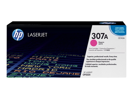 [CE743A] HP 307A - Magenta - original - LaserJet - Tonerpatrone (CE743A)