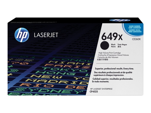 [CE260X] HP 649X - Hohe Ergiebigkeit - Schwarz - original - LaserJet - Tonerpatrone (CE260X)