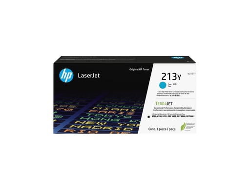[W2131Y] HP 213Y - Besonders hohe Ergiebigkeit - Cyan - original - LaserJet - Tonerpatrone (W2131Y)