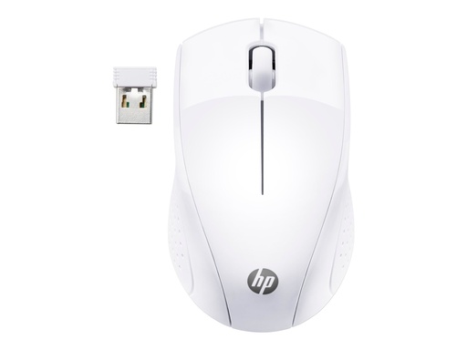 [7KX12AA#ABB] HP Wireless-Maus 220 (Snow White) - Beidhändig - Optisch - RF Wireless - 1600 DPI - Weiß