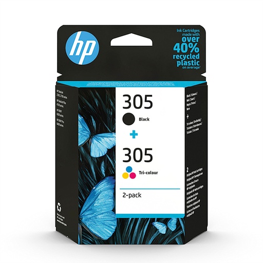 [6ZD17AE] HP 305 Tri-color/Black Original I - Original - Tintenpatrone