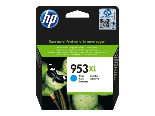[F6U16AE#301] HP 953XL - 18 ml - Hohe Ergiebigkeit - Cyan -